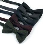  [MAESIO] BOW7260  BowTie set _ Pre-tied bow ties Formal Tuxedo for Adults & Children, 